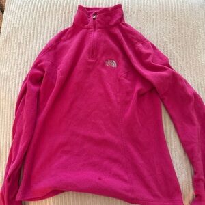 The North Face Vibrant Pink Quarter-Zip Fleece